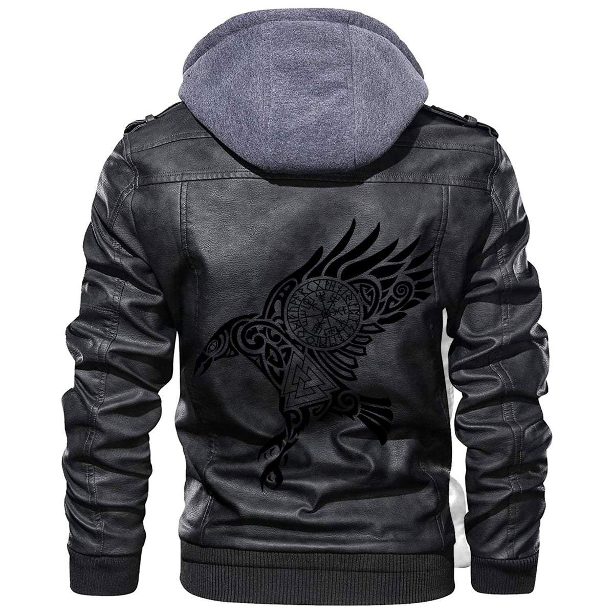 Viking Raven of Odin Leather Jacket RLT12 - Wonder Print Shop