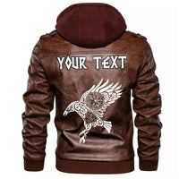 (Custom) Wonder Print Shop - Raven of Odin Leather Jacket RLT12 - Wonder Print Shop