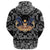 Viking Hoodie Ravens In Love Celtic Ornament Colorful with Bandana Paisley Style RLT12 - Wonder Print Shop