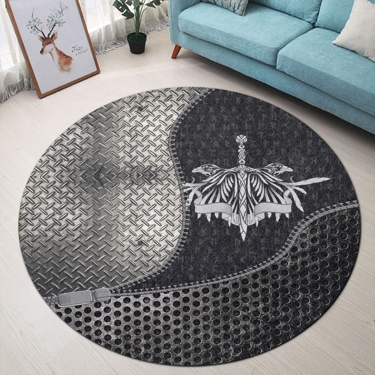 viking-carpet-ravens-and-sword-round-carpet