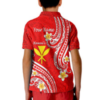 Custom Hawaii Polo Shirt Red Polynesian Line Style - Wonder Print Shop