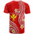 Hawaii T Shirt Red Polynesian Line Style - Wonder Print Shop