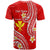 Custom Hawaii T Shirt Red Polynesian Line Style - Wonder Print Shop
