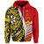 Custom Personalised Tonga Terra Marique Hoodie Red Polynesian Minimalist Style - Wonder Print Shop