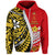 Custom Personalised Tonga Terra Marique Hoodie Red Polynesian Minimalist Style - Wonder Print Shop