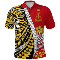 Tonga Terra Marique Polo Shirt Red Polynesian Minimalist Style - Wonder Print Shop