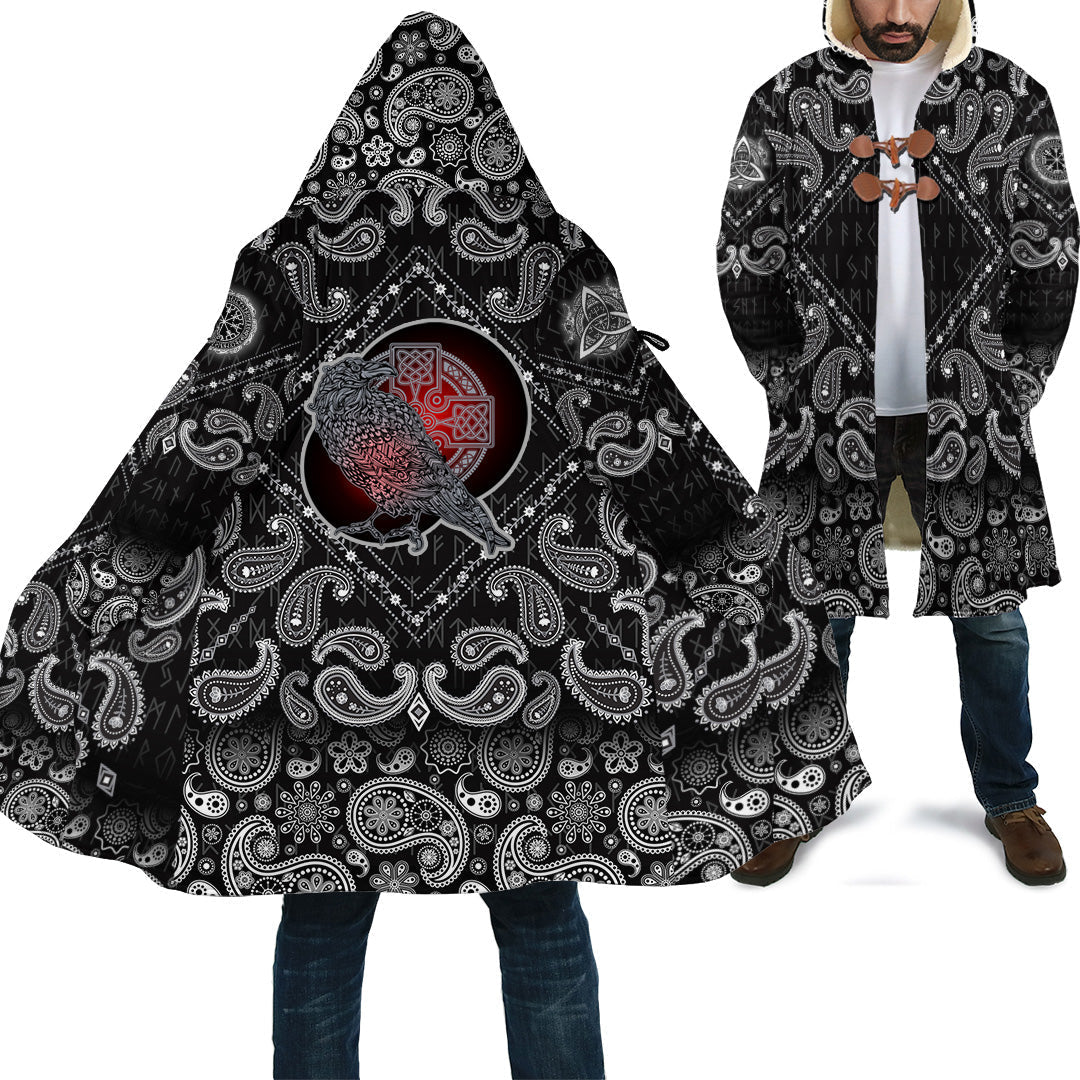 viking-cloak-reven-triskele-with-bandana-paisley-style