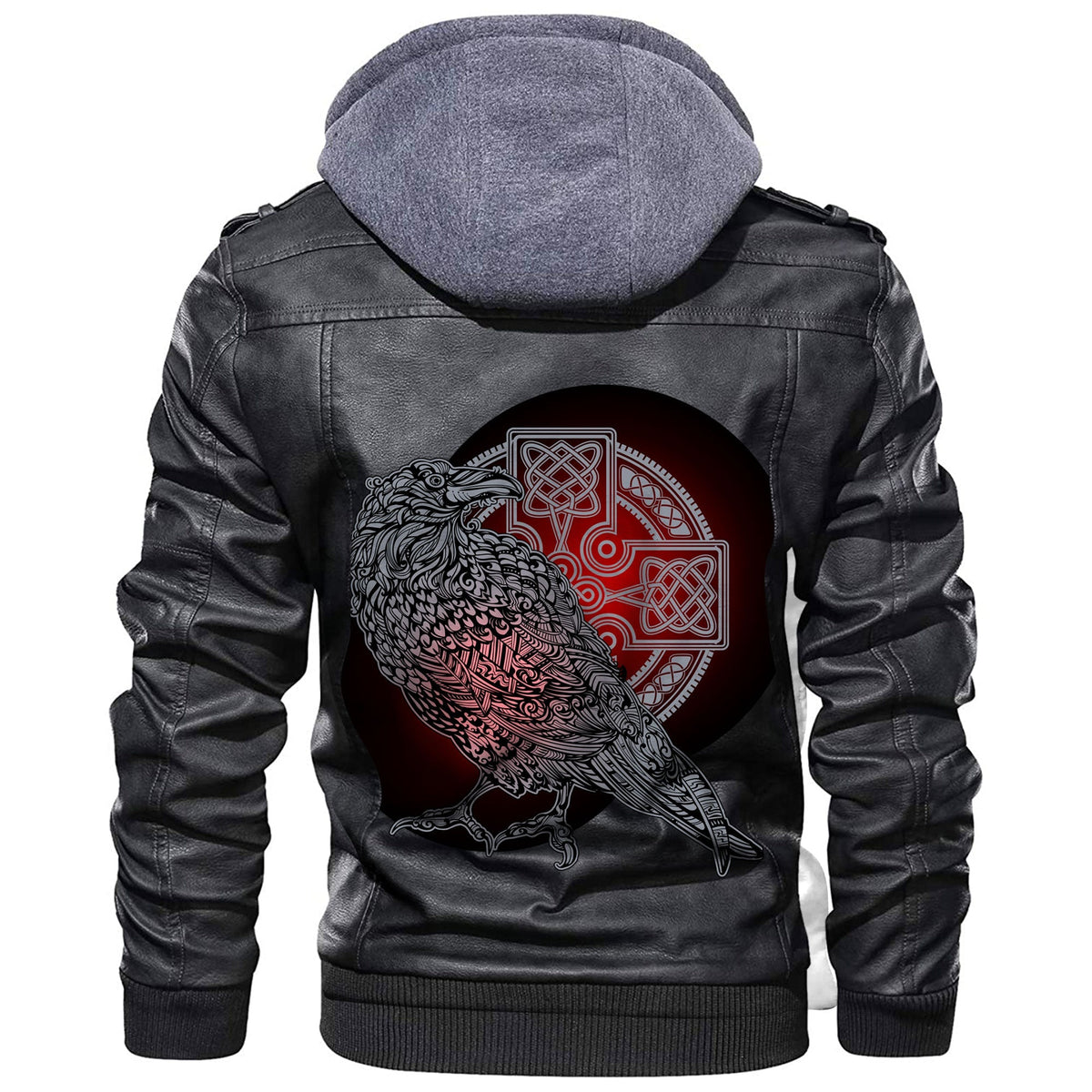 Viking Reven Triskele Leather Jacket RLT12 - Wonder Print Shop