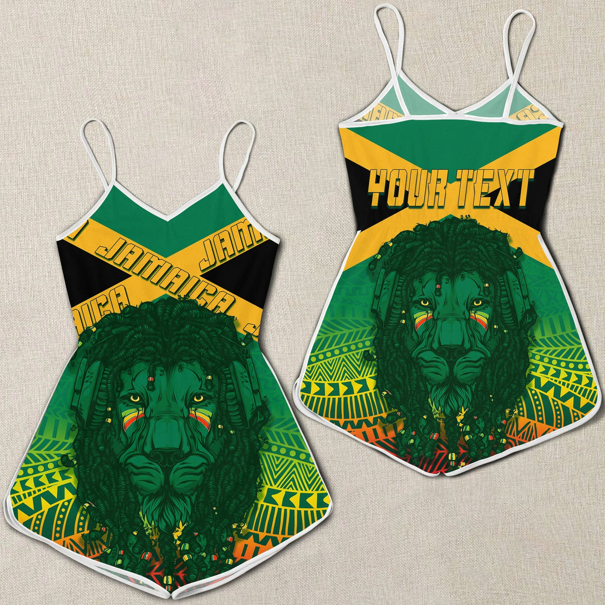 jamaica-personalised-rompers-rastafari-lion-mix-kente