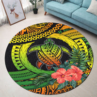 polynesian-turtle-round-carpet-circle-turtle-hibiscus-reggae