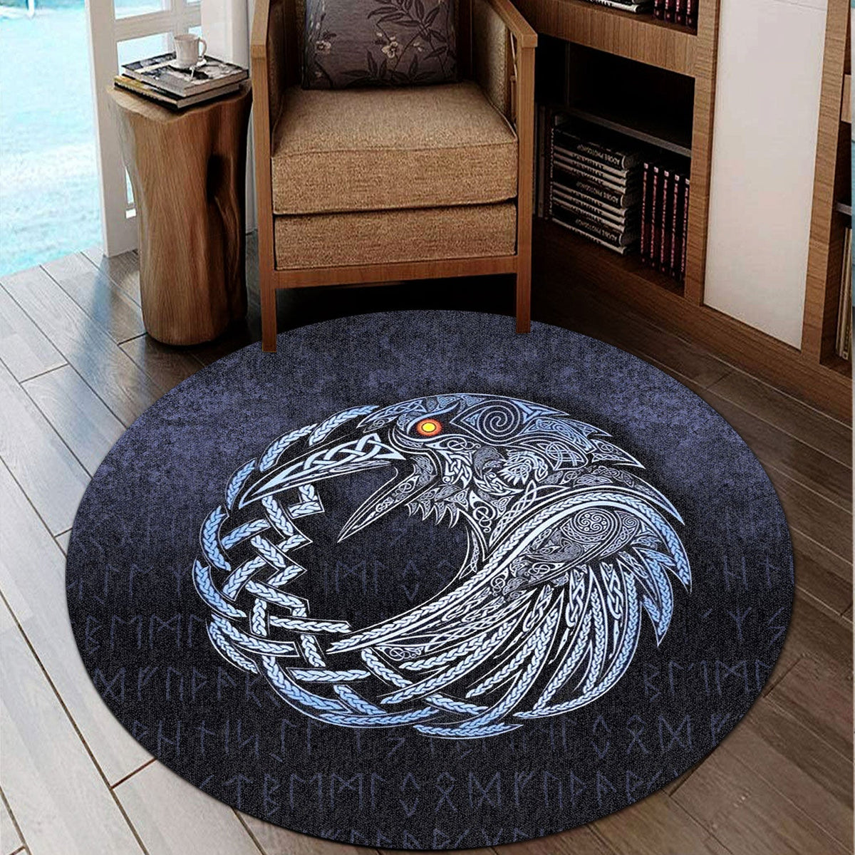 viking-round-carpet-vikings-raven-special-blue-version-round-carpet