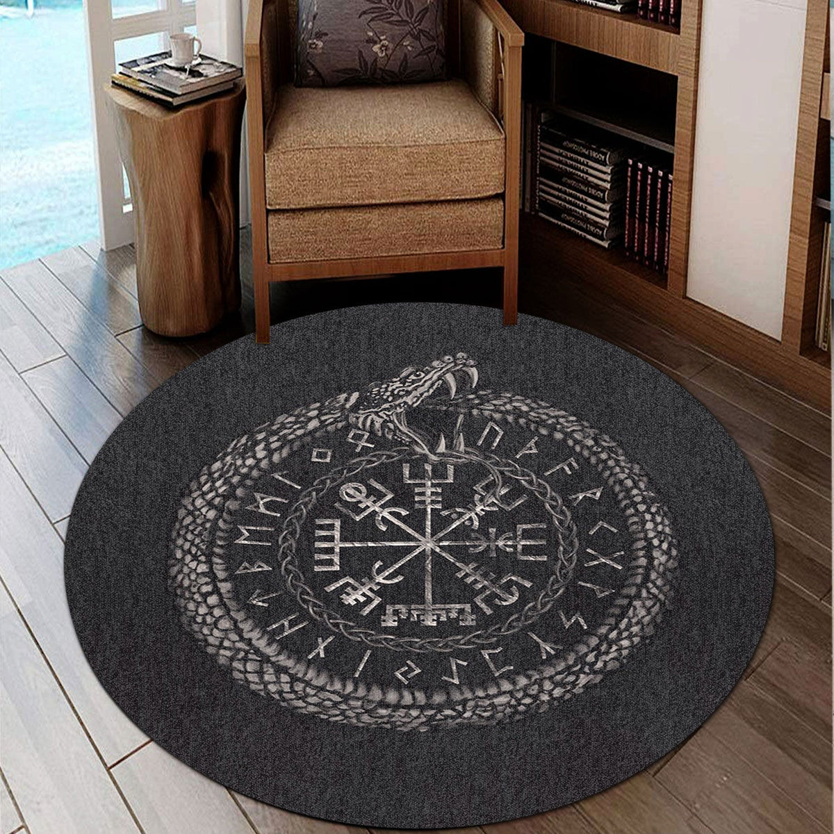 viking-round-carpet-viking-vegvisir-with-ouroboros-and-runes-round-carpet