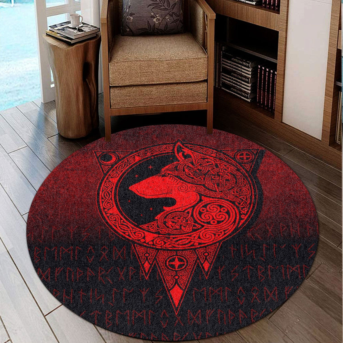 viking-round-carpet-viking-norse-wolf-red-version-round-carpet