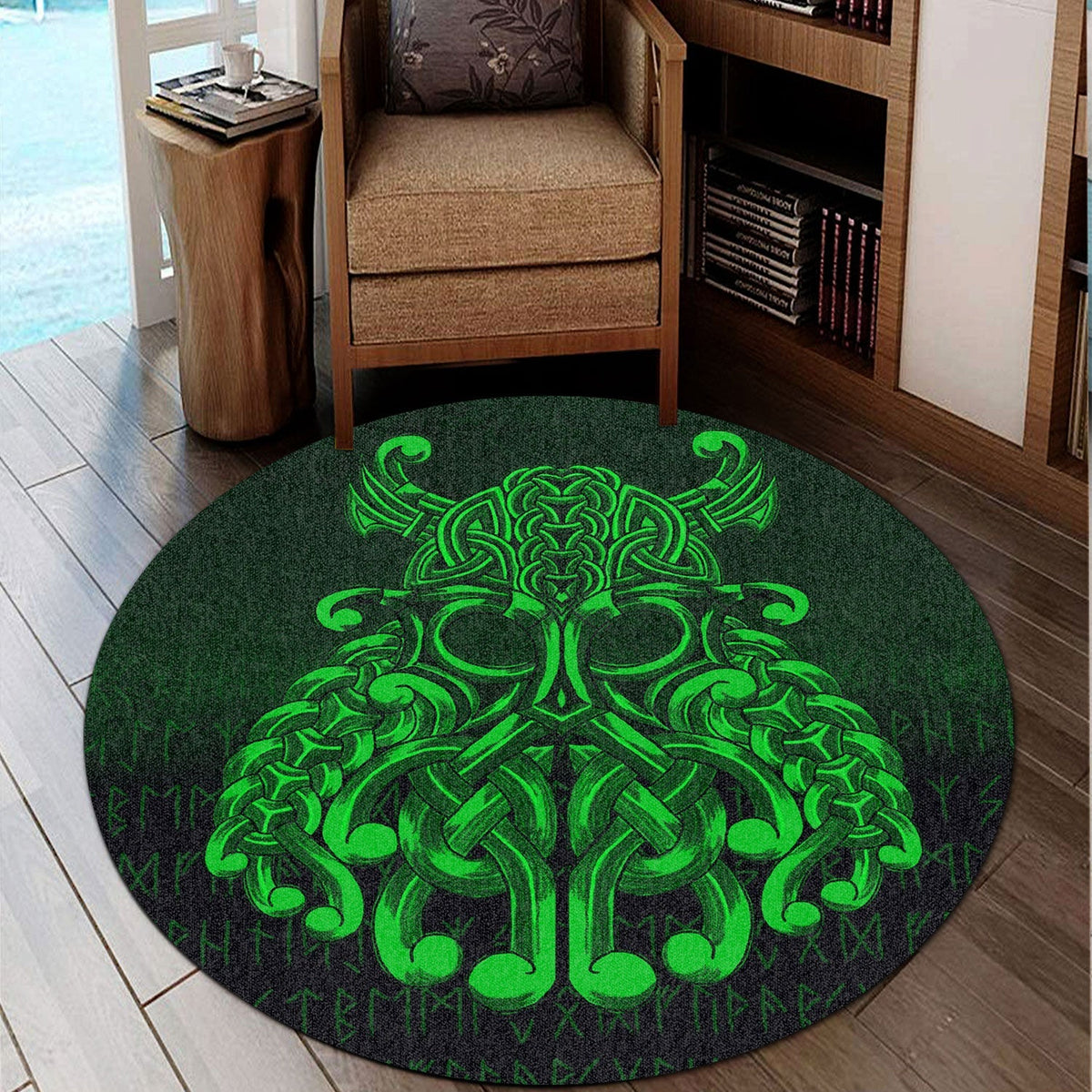 viking-round-carpet-vikings-odin-valhalla-green-version-round-carpet