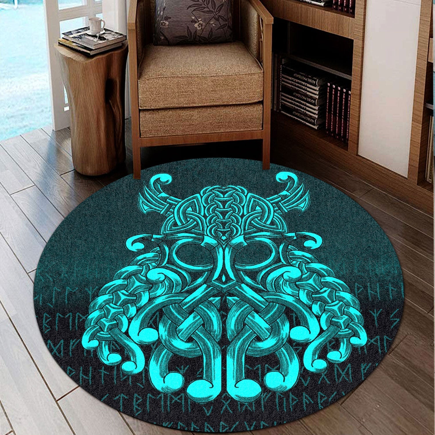 viking-round-carpet-vikings-odin-valhalla-cyan-version-round-carpet