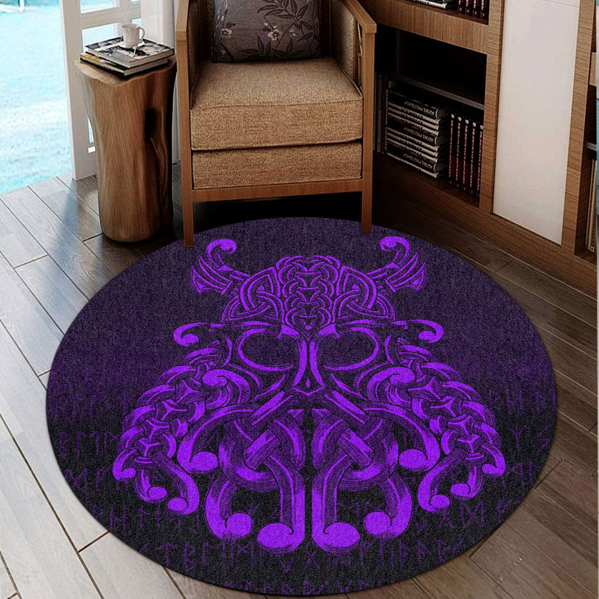 viking-round-carpet-vikings-odin-valhalla-purple-version-round-carpet