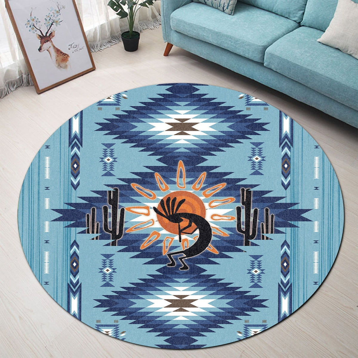 native-american-round-carpet-kokopelli-mix-navajo-pattern
