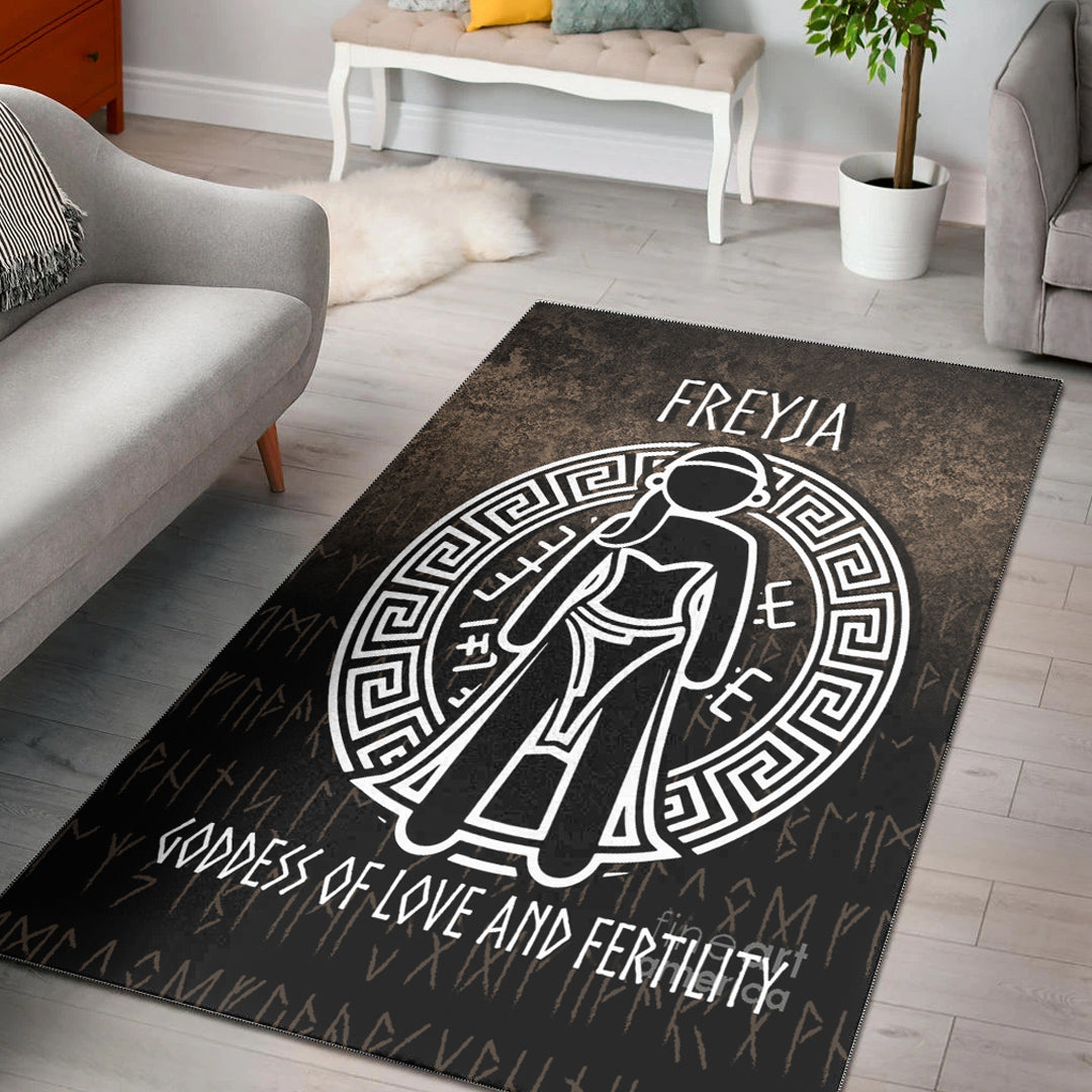 Wonder Print Shop Area Rug - Freyja the Goddess of Love and Fertility Area Rug RLT12 - Wonder Print Shop