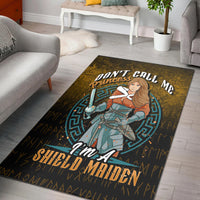 Viking Area Rug Im A Shield Maiden Area Rug RLT12 - Wonder Print Shop