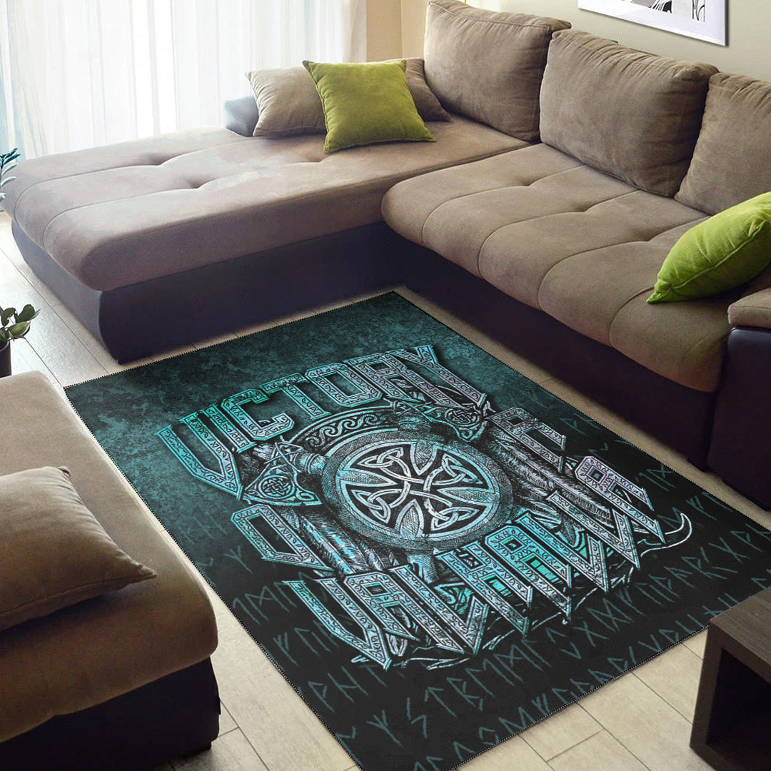 Wonder Print Shop Area Rug - Victory or Valhalla Area Rug RLT12 - Wonder Print Shop