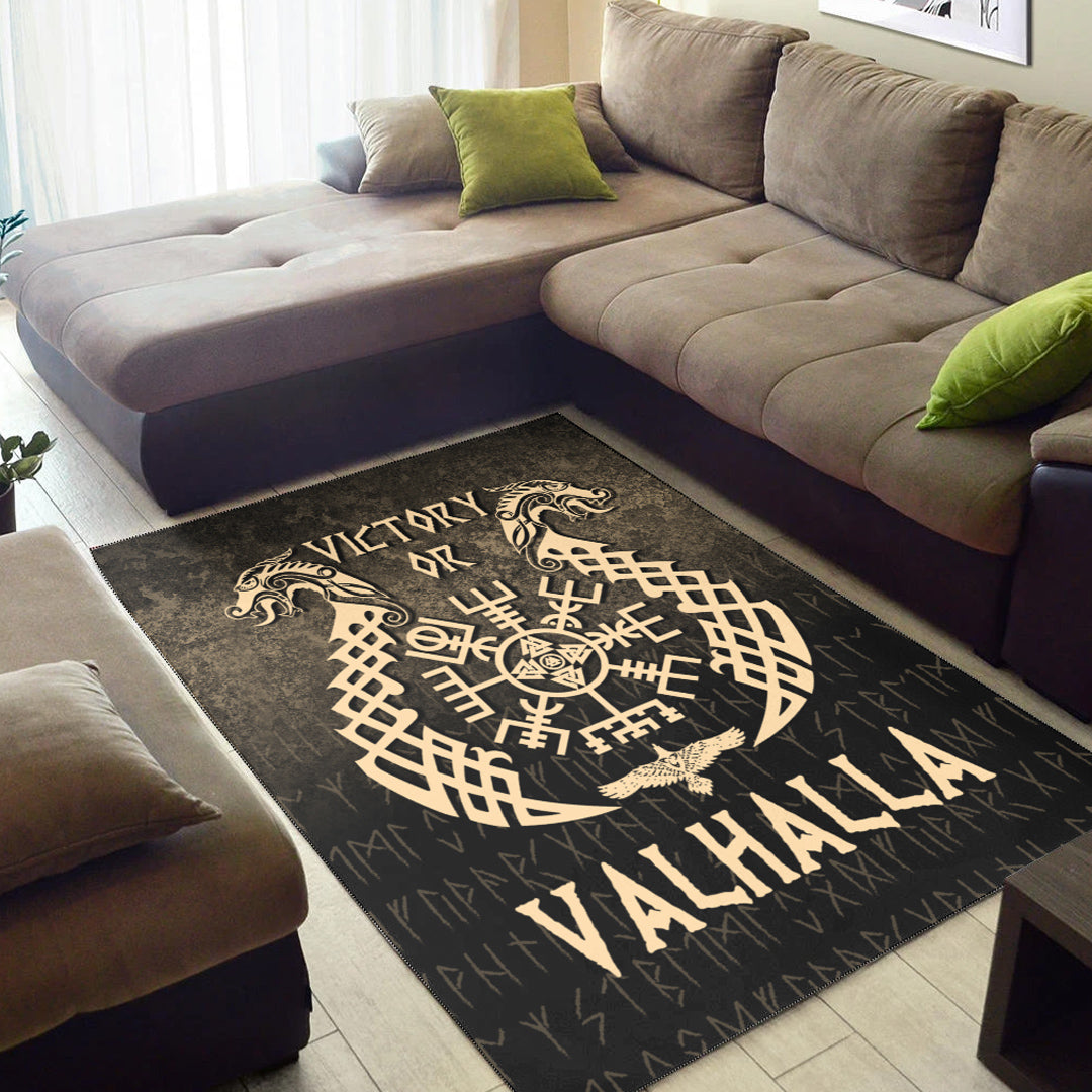 Wonder Print Shop Area Rug - Victory or Valhalla - Gold Version Area Rug RLT12 - Wonder Print Shop