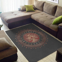 Viking Area Rug Tree Of Life with Triquetra Area Rug RLT12 - Wonder Print Shop