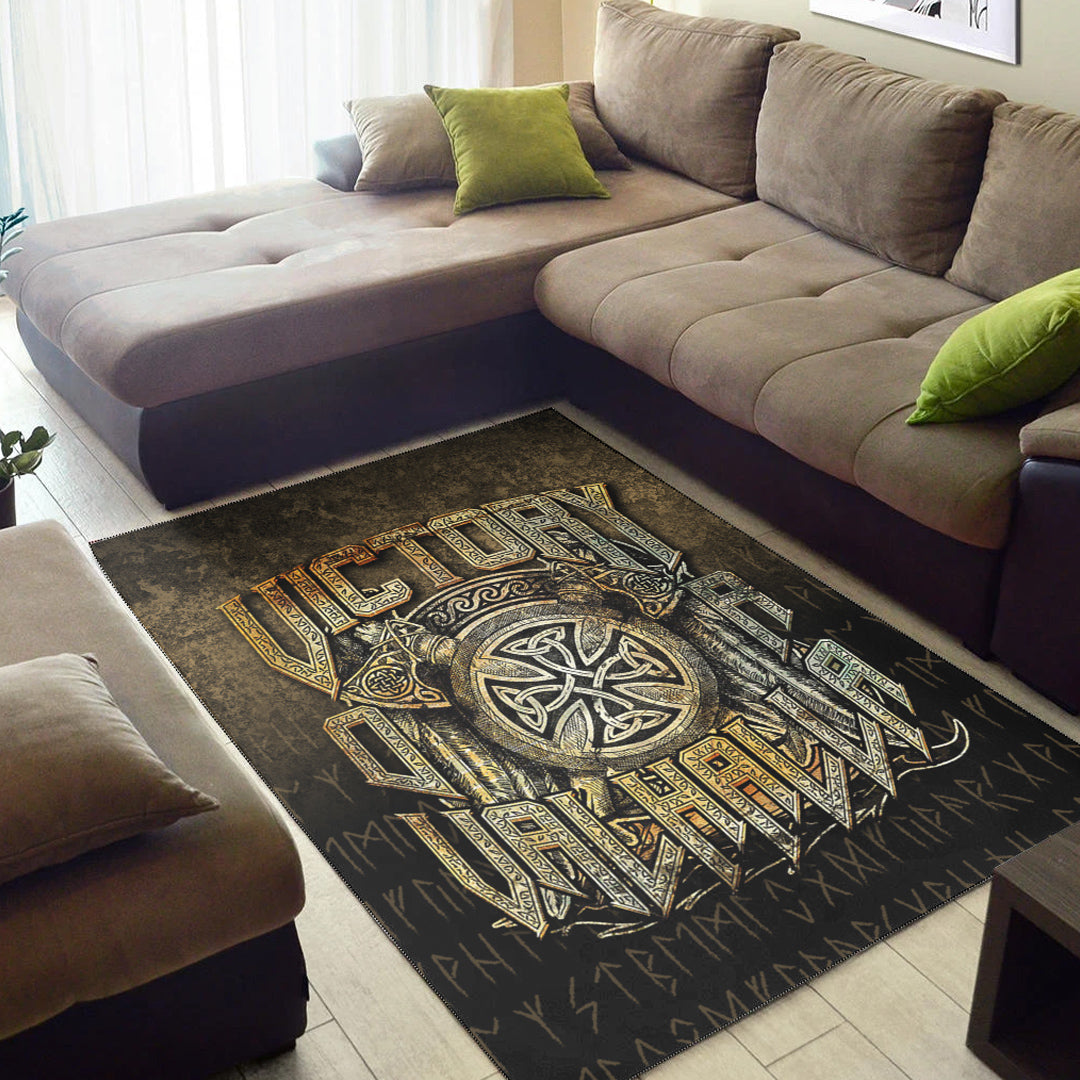 Wonder Print Shop Area Rug - Victory or Valhalla Area Rug RLT12 - Wonder Print Shop
