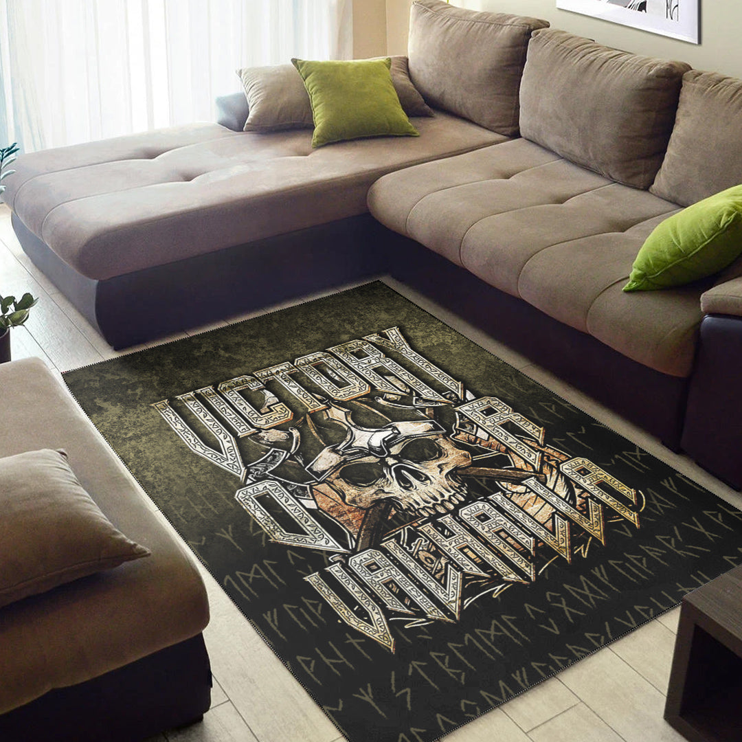 Wonder Print Shop Area Rug - Victory or Valhalla Area Rug RLT12 - Wonder Print Shop