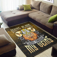 Viking Area Rug Viking Blood Runs Through My Veins Area Rug RLT12 - Wonder Print Shop