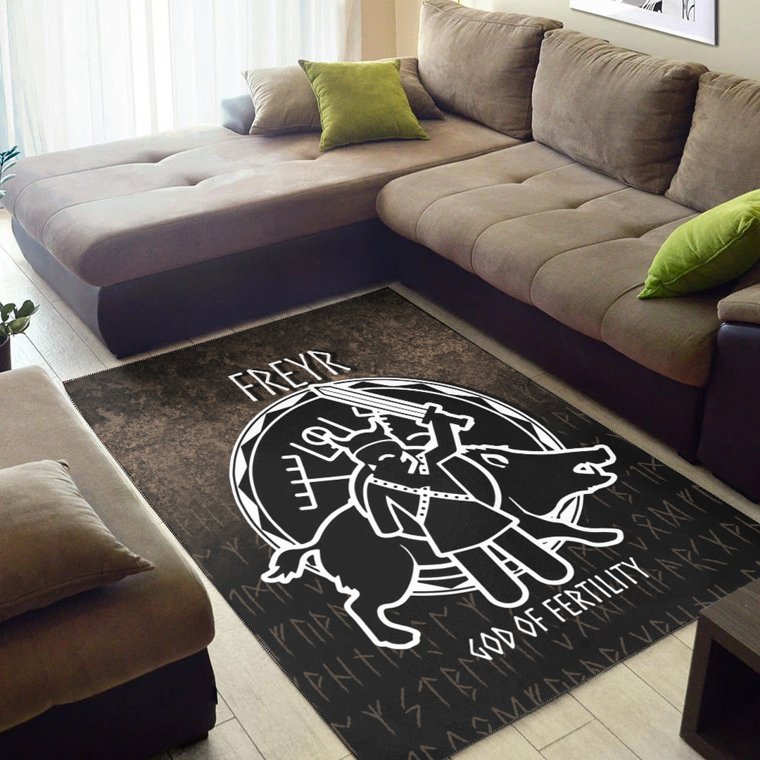 Wonder Print Shop Area Rug - Freyr God Of Fertility Area Rug RLT12 - Wonder Print Shop