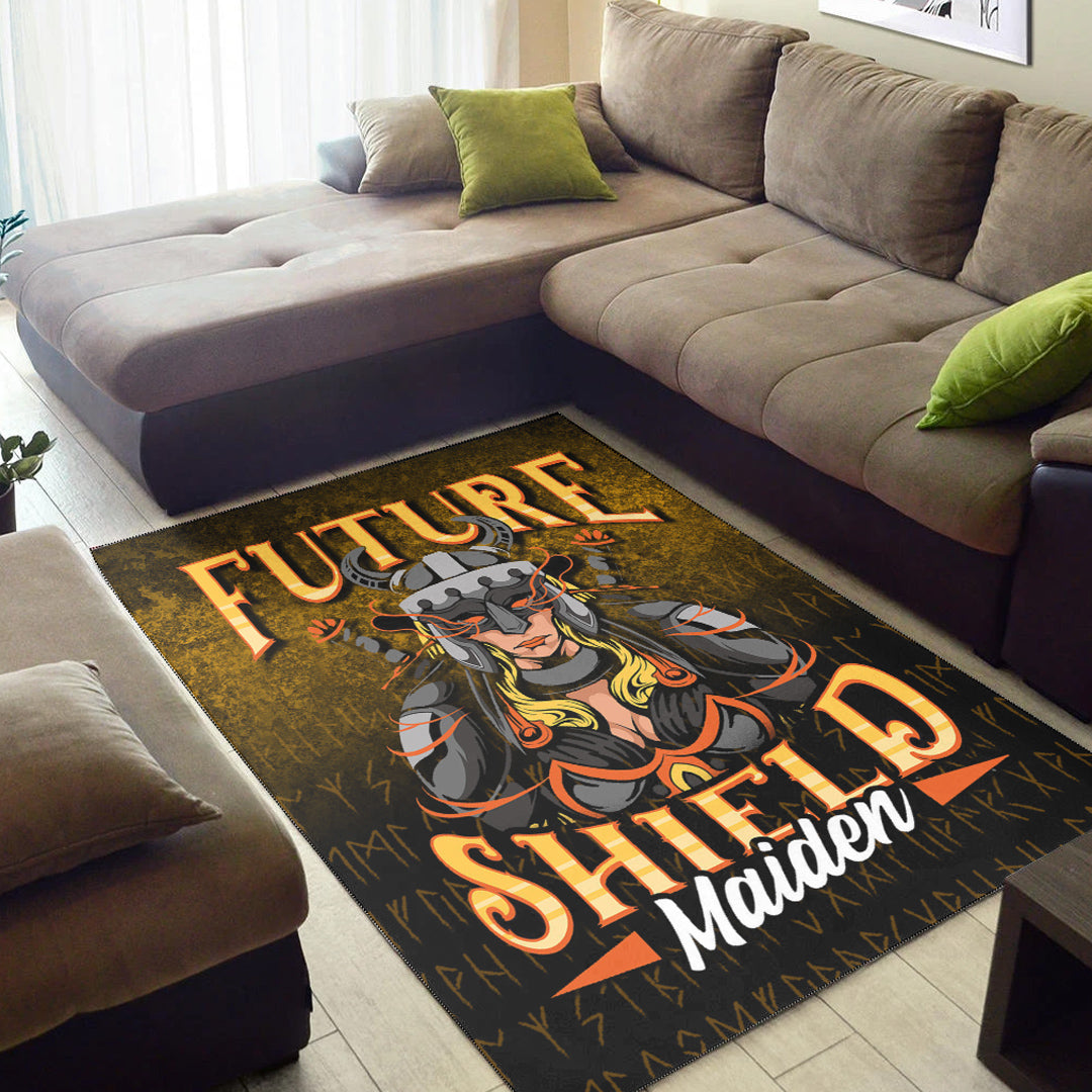 Viking Area Rug Future Shield Maiden Area Rug RLT12 - Wonder Print Shop