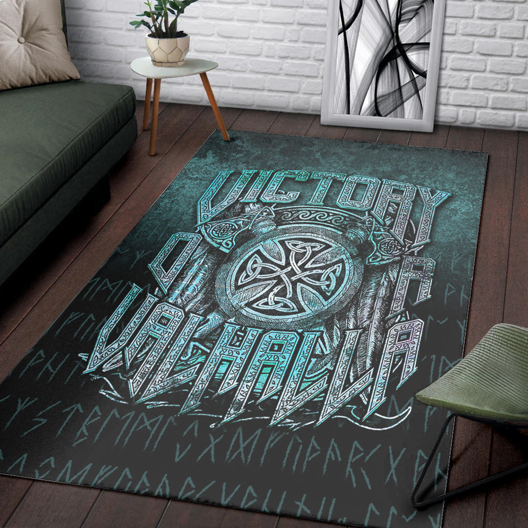 Wonder Print Shop Area Rug - Victory or Valhalla Area Rug RLT12 - Wonder Print Shop