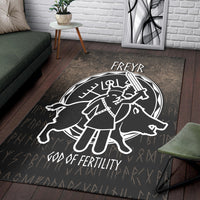 Wonder Print Shop Area Rug - Freyr God Of Fertility Area Rug RLT12 - Wonder Print Shop