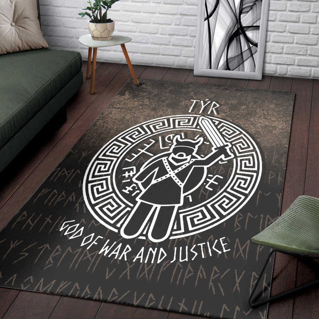 Wonder Print Shop Area Rug - Tyr God Of War and Justice Area Rug RLT12 - Wonder Print Shop