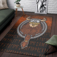 Viking Area Rug Viking Warrior Odin Valhalla Area Rug RLT12 - Wonder Print Shop
