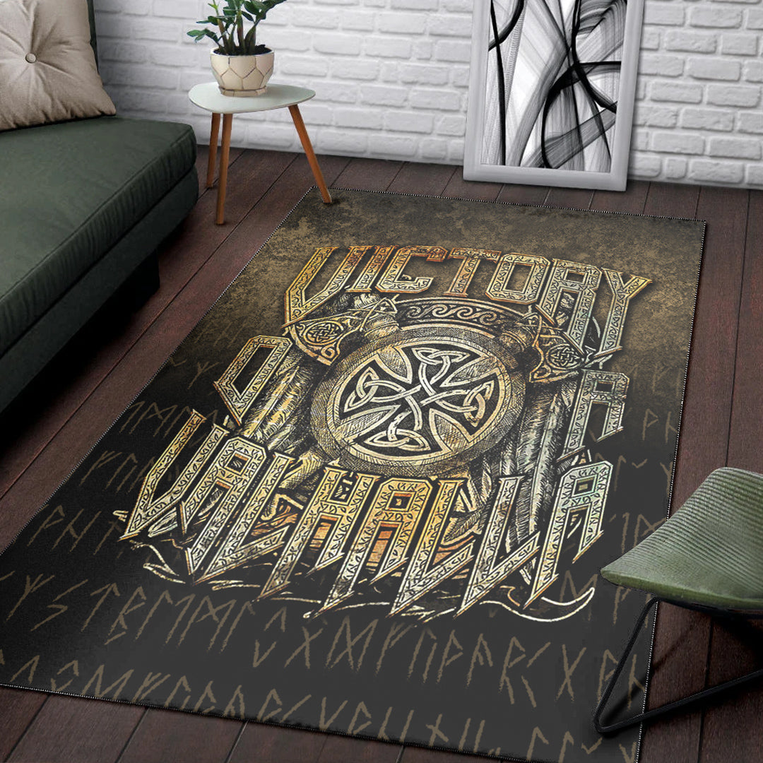 Wonder Print Shop Area Rug - Victory or Valhalla Area Rug RLT12 - Wonder Print Shop