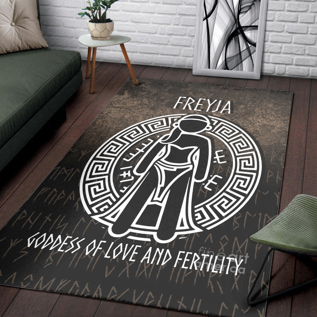 Wonder Print Shop Area Rug - Freyja the Goddess of Love and Fertility Area Rug RLT12 - Wonder Print Shop