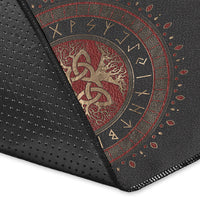 Viking Area Rug Tree Of Life with Triquetra Area Rug RLT12 - Wonder Print Shop