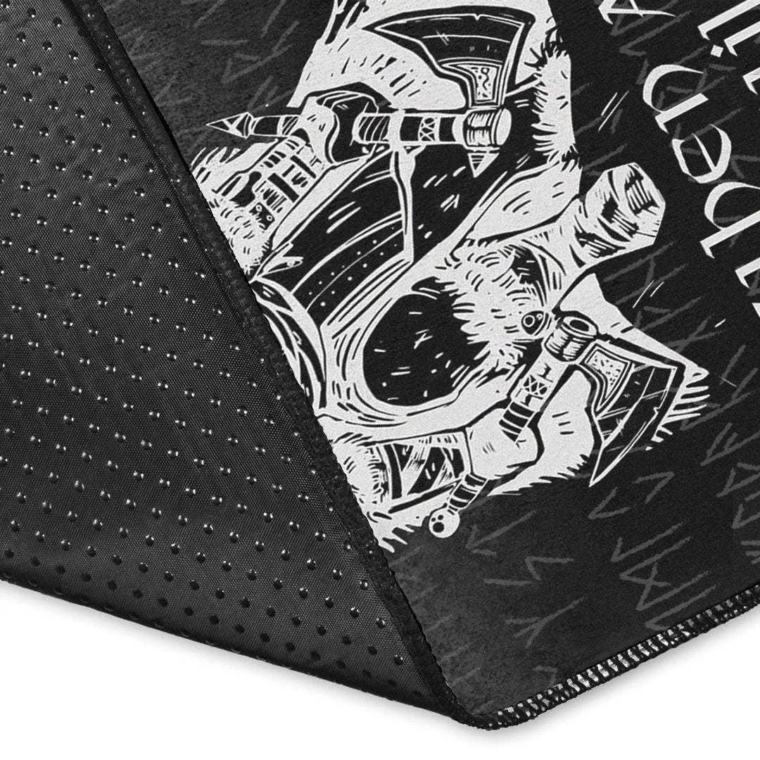 Viking Area Rug Why Use Words? When An Axe Will Do Area Rug RLT12 - Wonder Print Shop