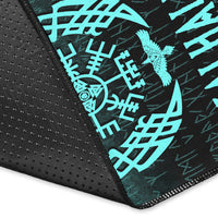 Wonder Print Shop Area Rug - Victory or Valhalla - Cyan Version Area Rug RLT12 - Wonder Print Shop