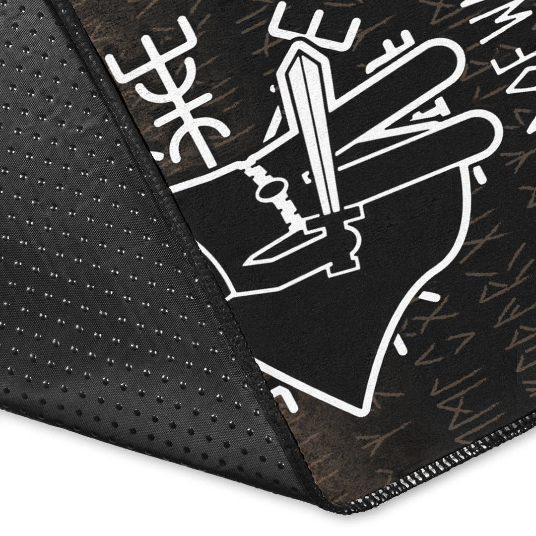 Wonder Print Shop Area Rug - Heimdallr God Of War Area Rug RLT12 - Wonder Print Shop