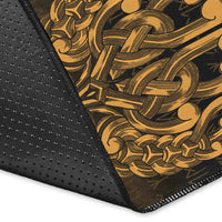 Viking Area Rug Vikings Odin Valhalla Gold Version Area Rug RLT12 - Wonder Print Shop