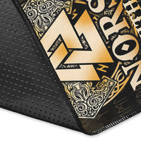 Viking Area Rug May The Norse Be With You Viking Gold Version Area Rug RLT12 - Wonder Print Shop