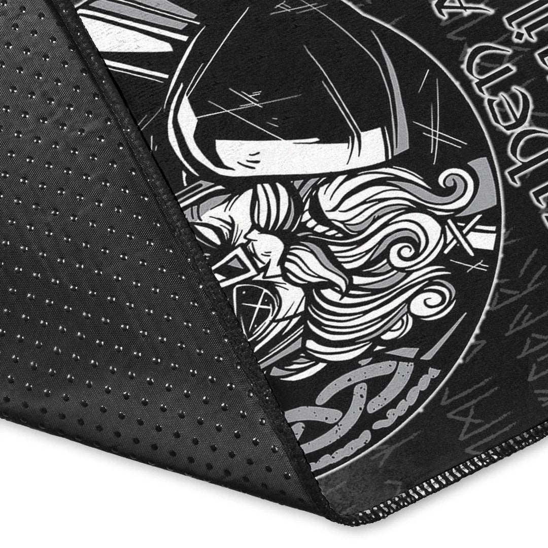 Viking Area Rug Why Use Words? When An Axe Will Do Area Rug RLT12 - Wonder Print Shop