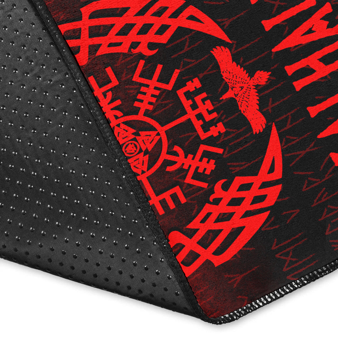 Wonder Print Shop Area Rug - Victory or Valhalla - Red Version Area Rug RLT12 - Wonder Print Shop