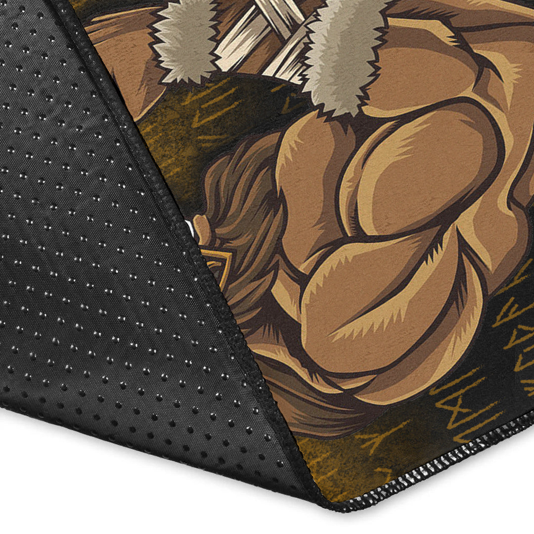 Viking Area Rug Viking Warrior Muscles Power Area Rug RLT12 - Wonder Print Shop