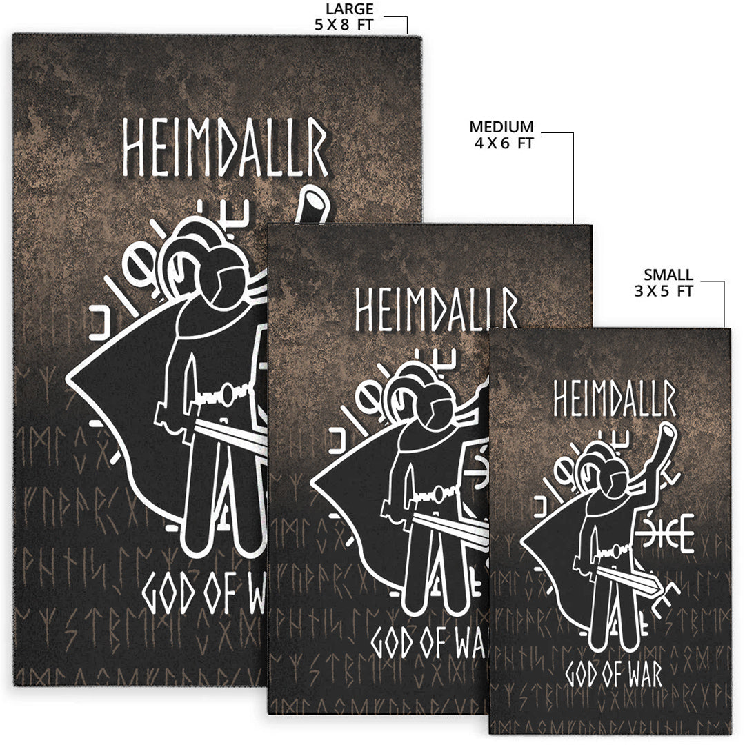 Wonder Print Shop Area Rug - Heimdallr God Of War Area Rug RLT12 - Wonder Print Shop