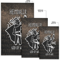 Wonder Print Shop Area Rug - Heimdallr God Of War Area Rug RLT12 - Wonder Print Shop