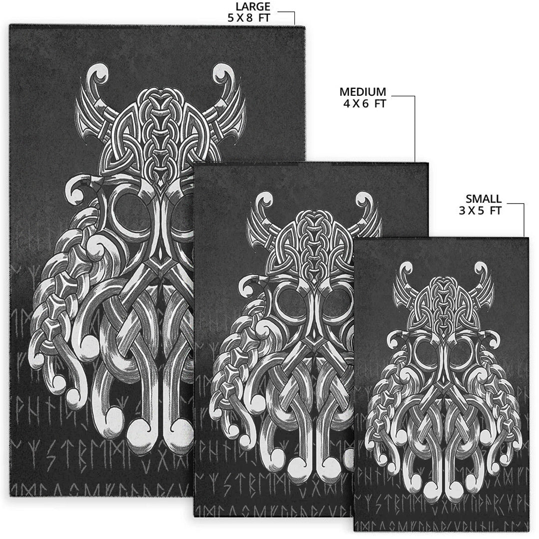 Viking Area Rug Vikings Odin Valhalla Area Rug RLT12 - Wonder Print Shop