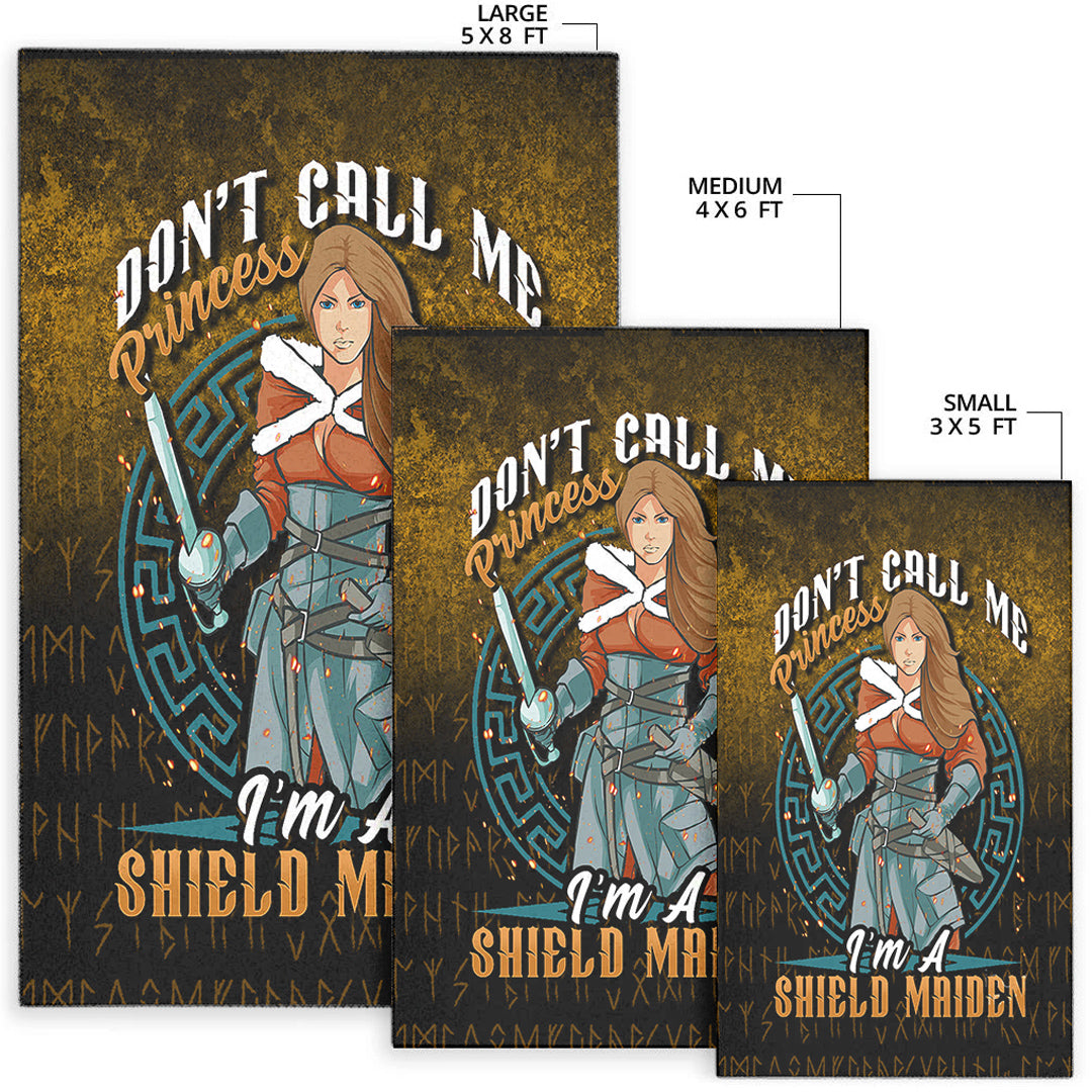 Viking Area Rug Im A Shield Maiden Area Rug RLT12 - Wonder Print Shop